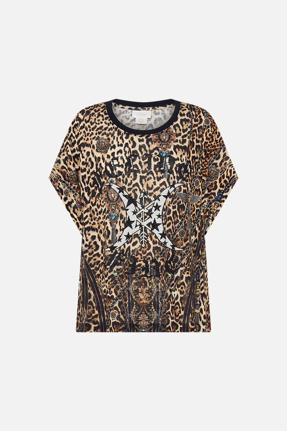 T-Shirt With Dropped Armhole - Printed Amsterglam