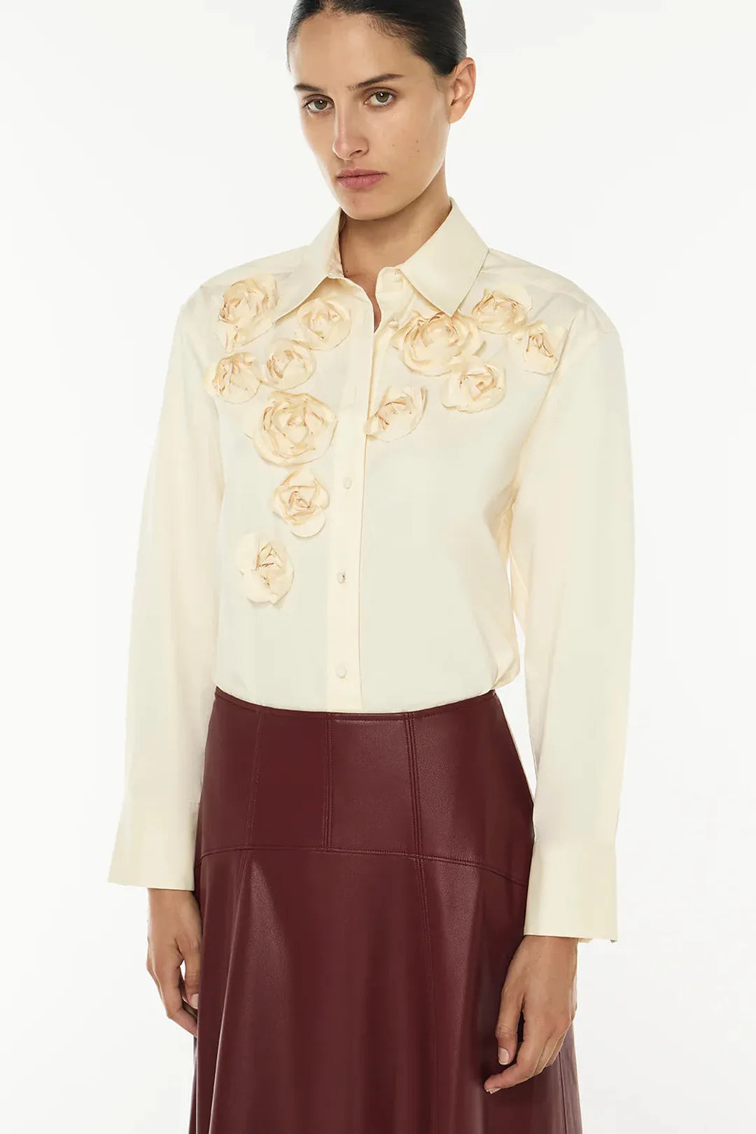 sweet serenity rosette shirt, butter