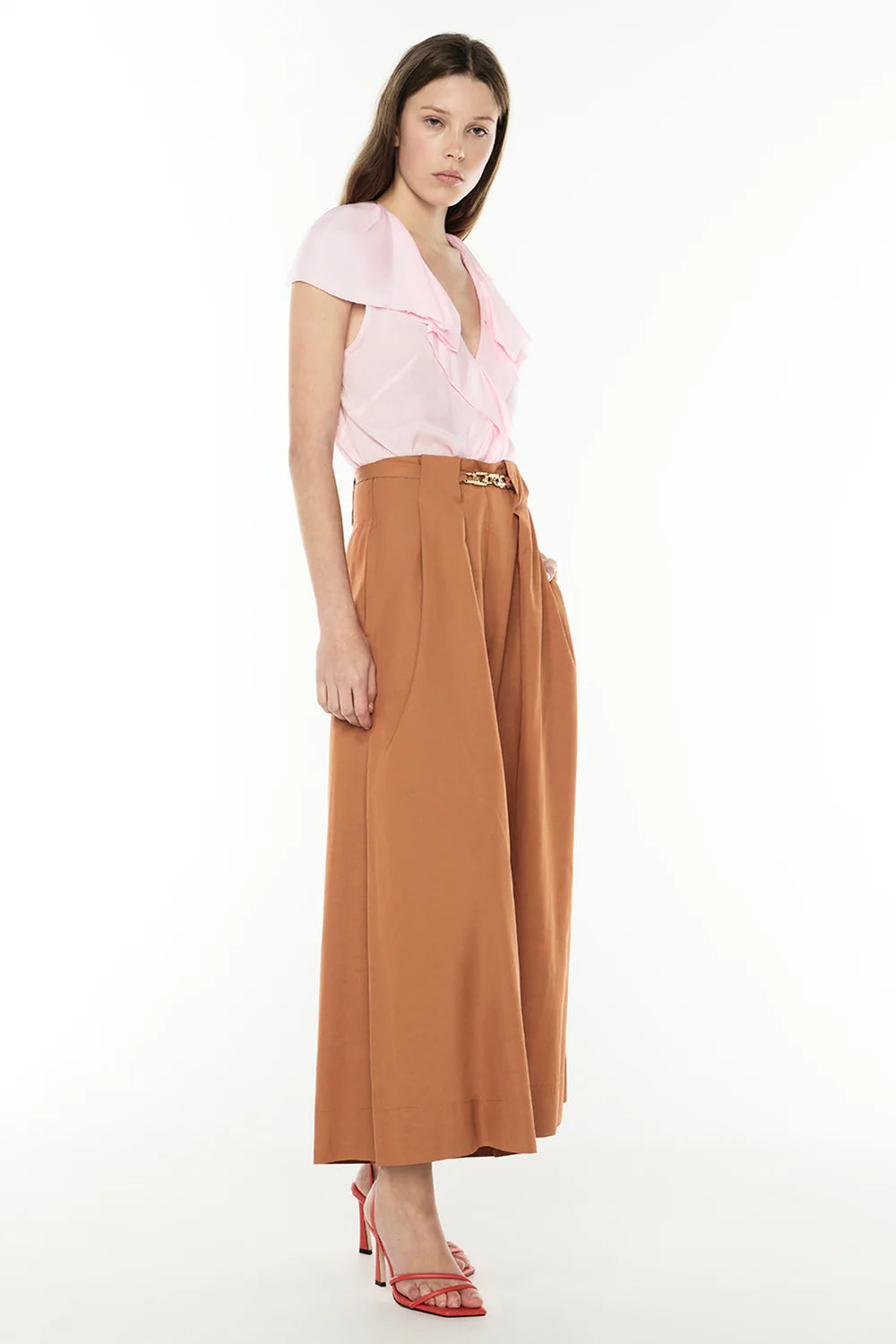 Under the sun culotte, chestnut
