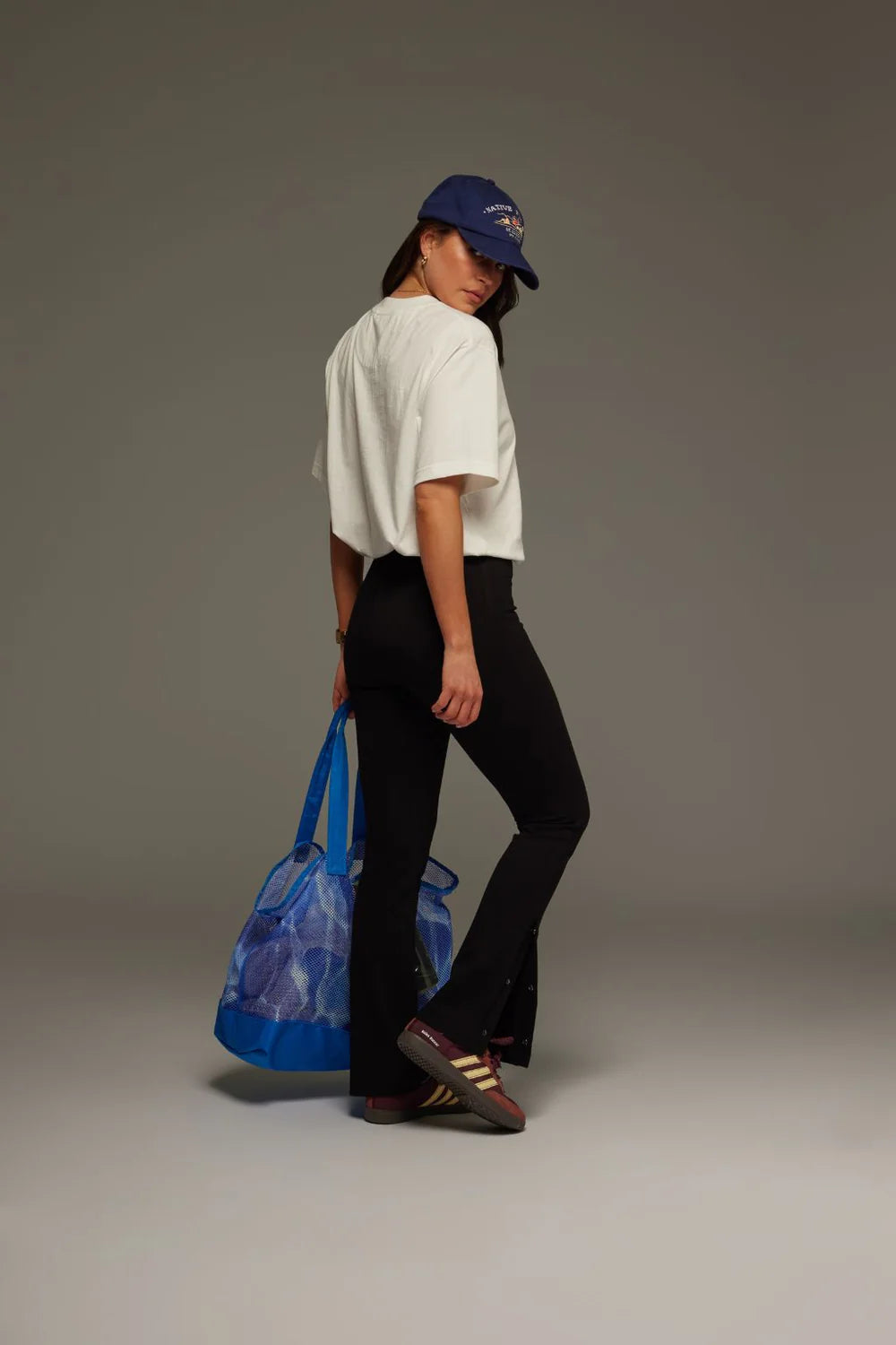 Pia snap pant, noir
