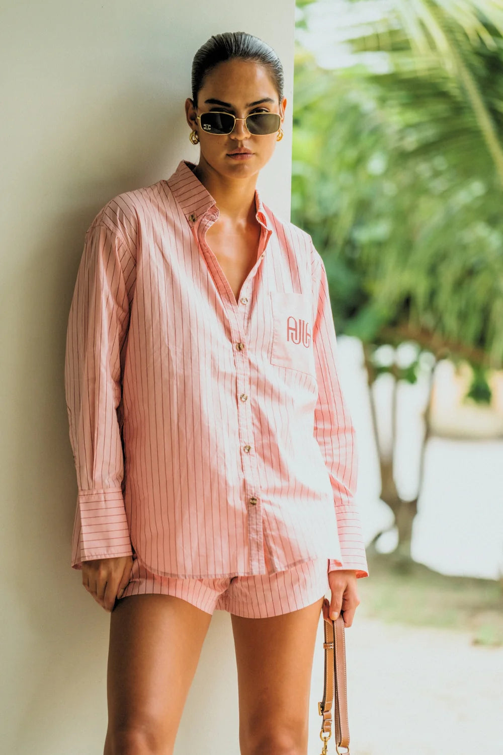 Ajja pocket shirt, blush pink