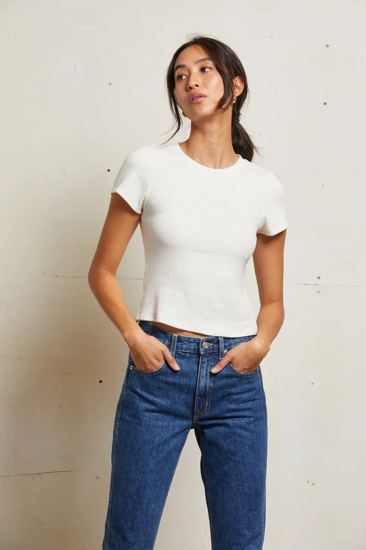 Gabby rib tee, sugar