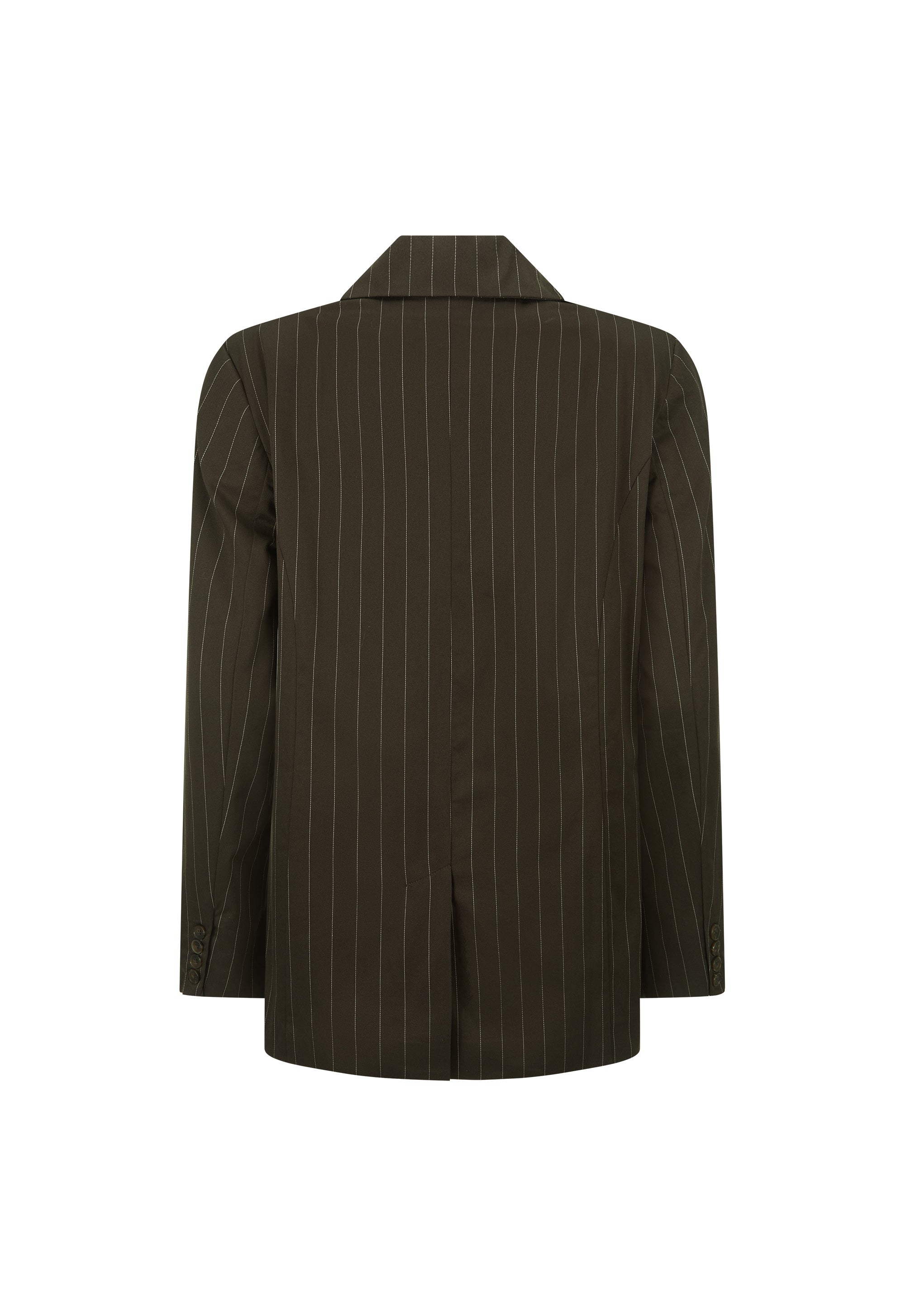 1998 Striped blazer, espresso