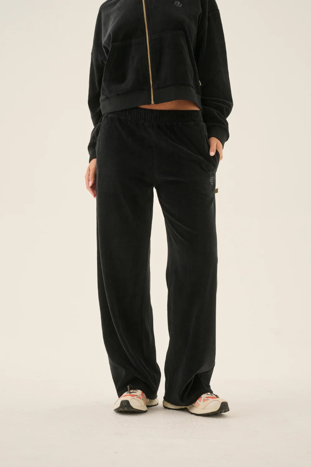 Aj velour trackpant, noir
