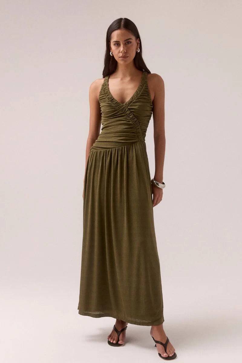 Rua dress, olive