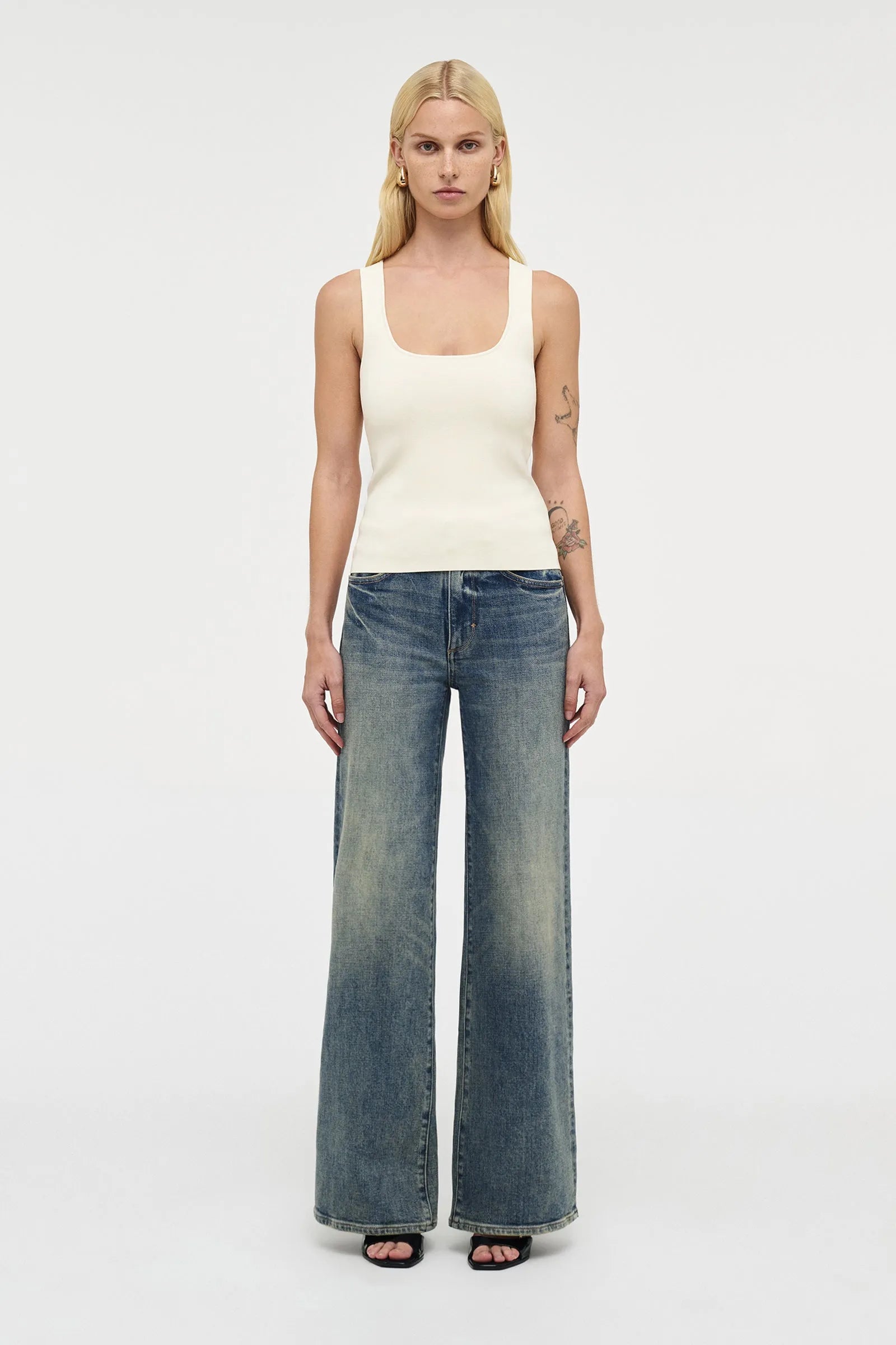 Suki knit tank, cream