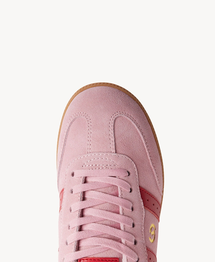 2001 parallel sneaker, pink/red