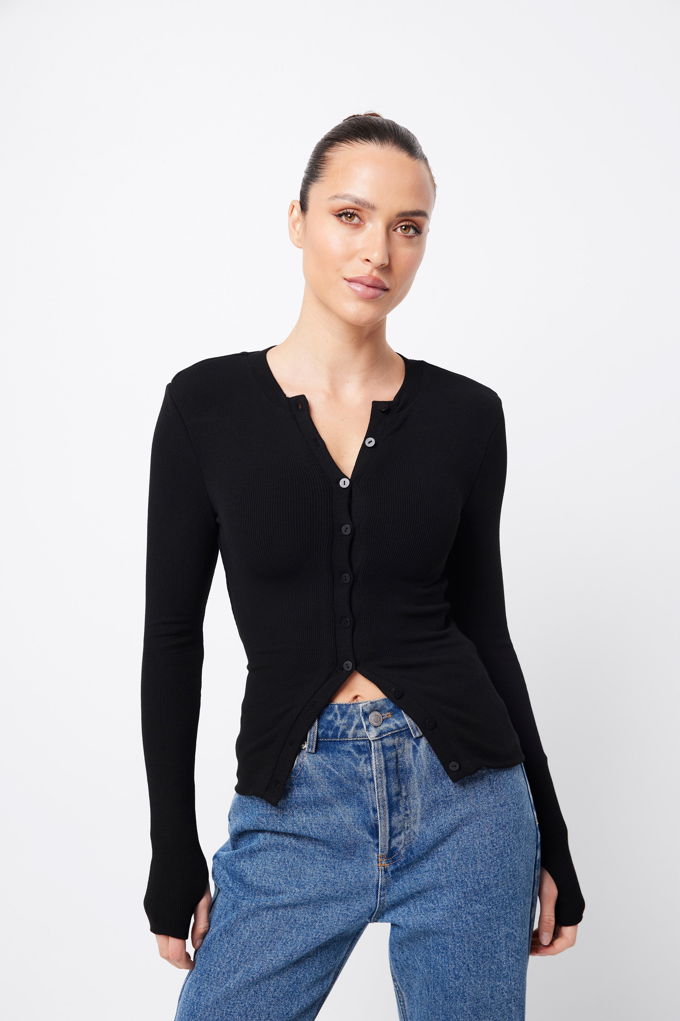 Lyon cardigan, black