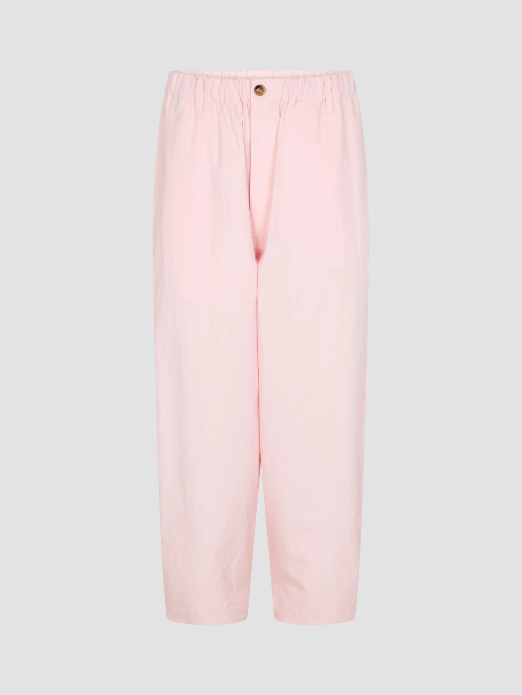 Crushed cotton summer pant, soft pink