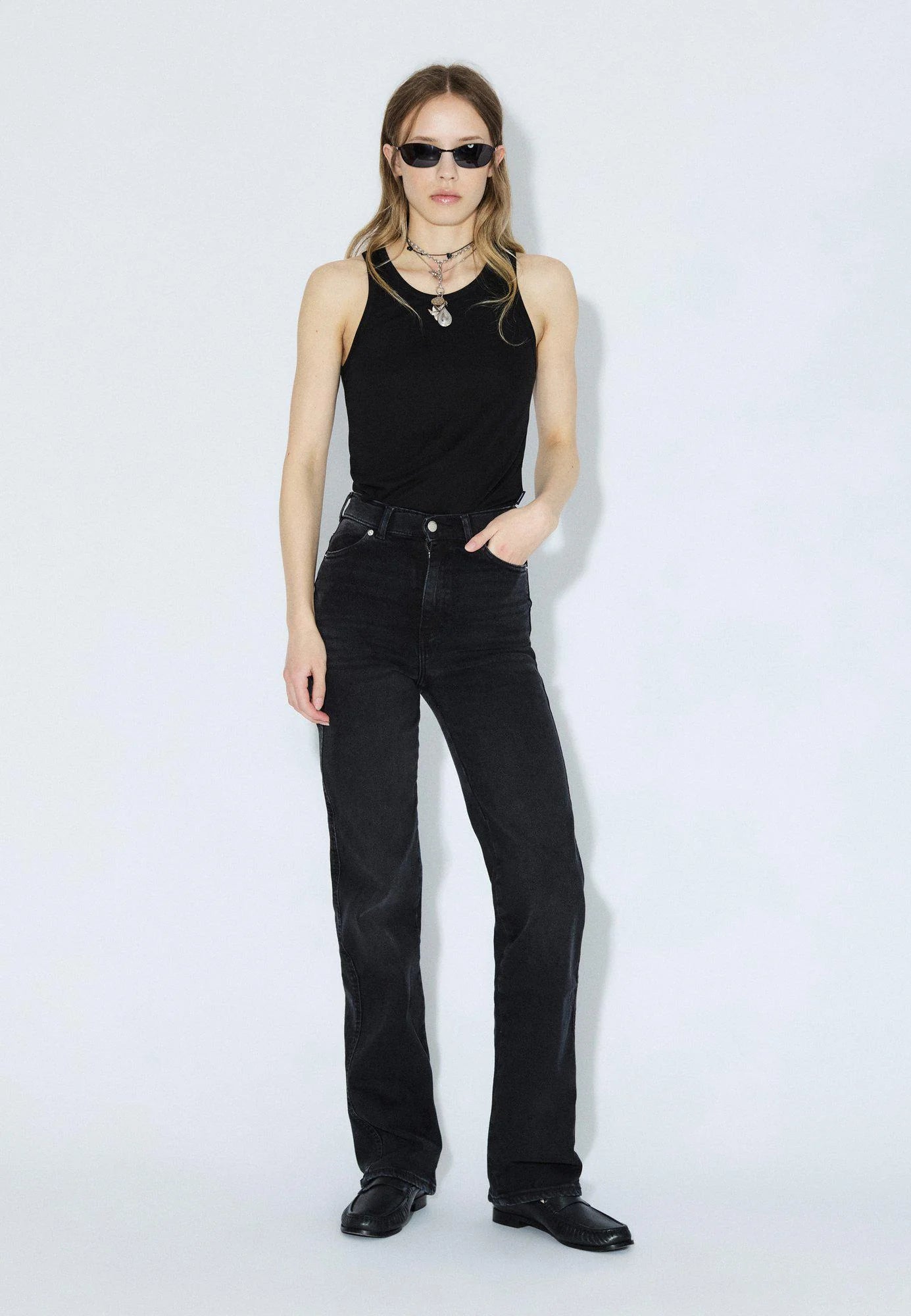 Moxy straight jeans, black mist