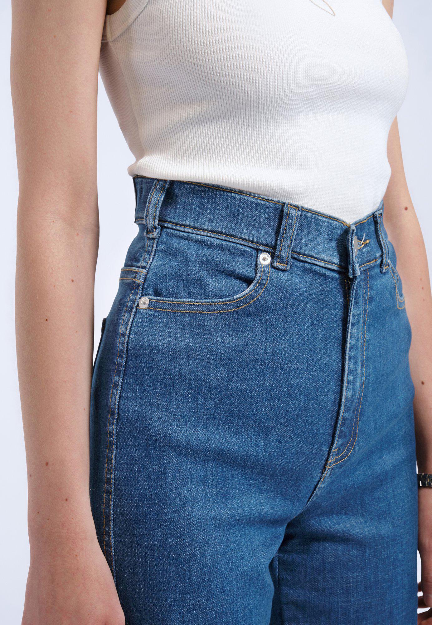 Moxy straight jeans, plain mid vale