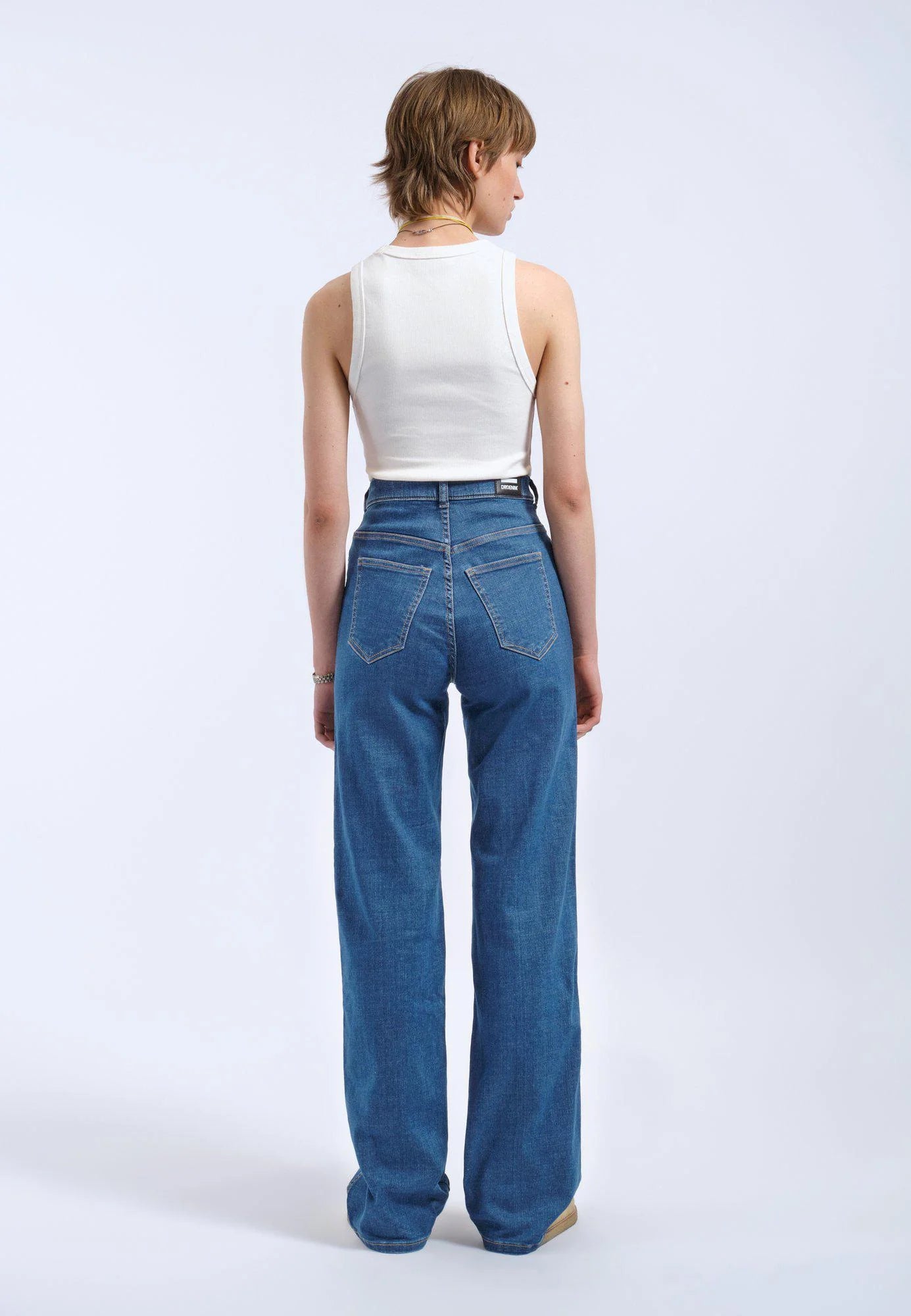 Moxy straight jeans, plain mid vale