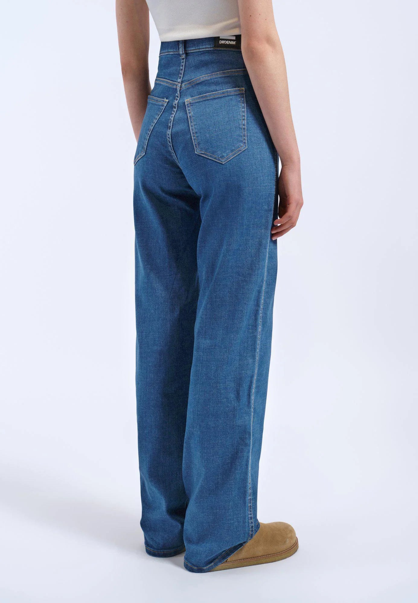 Moxy straight jeans, plain mid vale