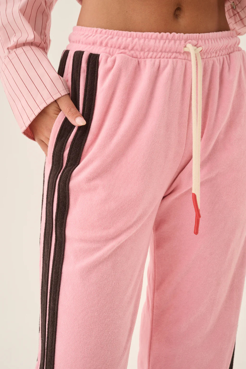 Aj terry pant, candy pink