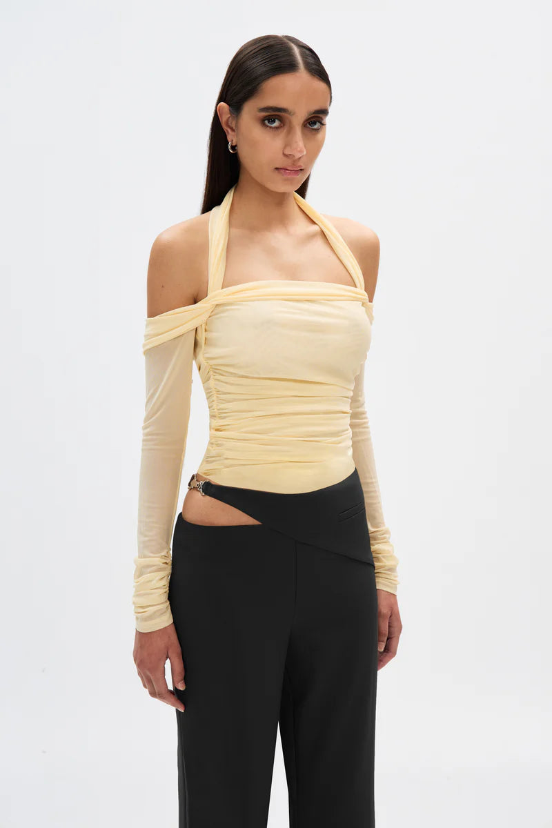 The sonnet mesh top, butter