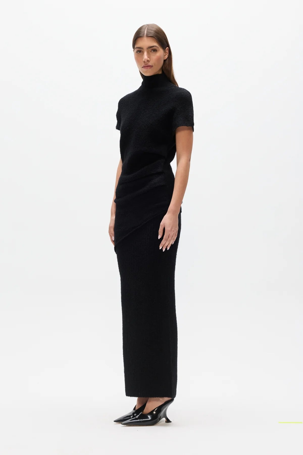 Evren knit top, black