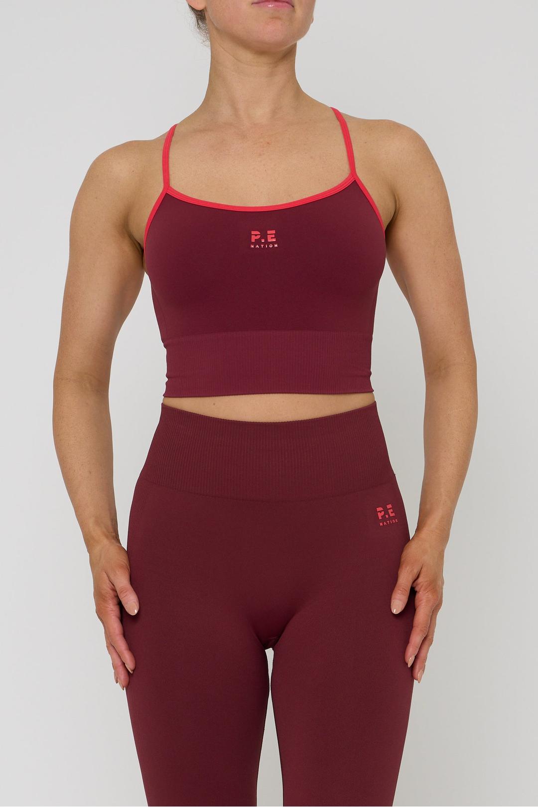 Release seamless tank, cabernet