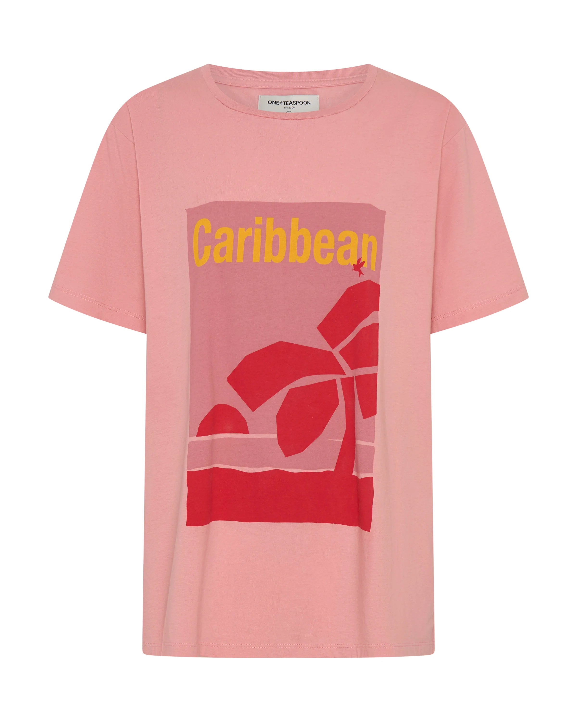 Caribbean boyfriend tee, pink