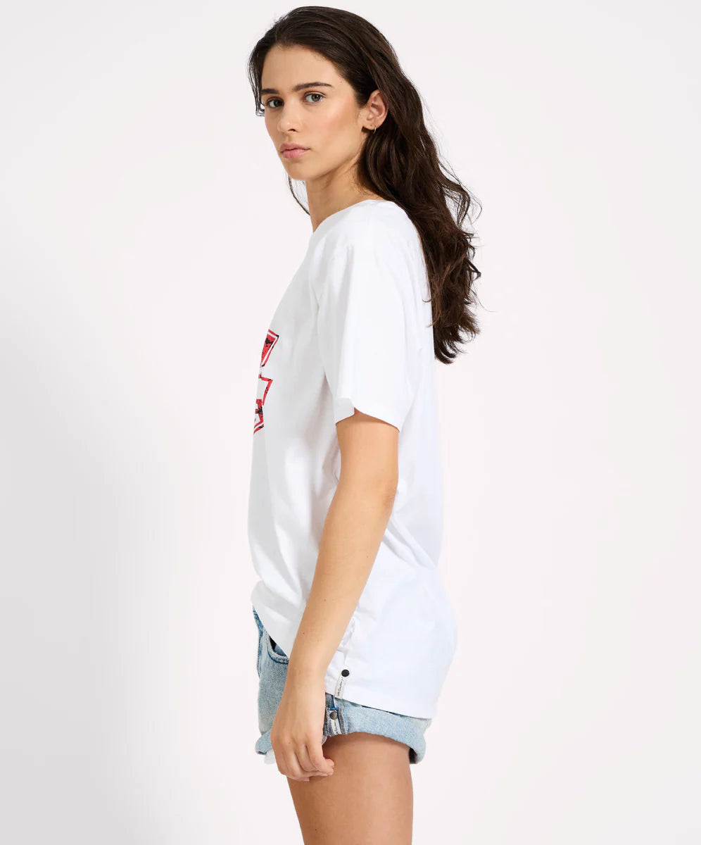 Good times boyfriend tee, white