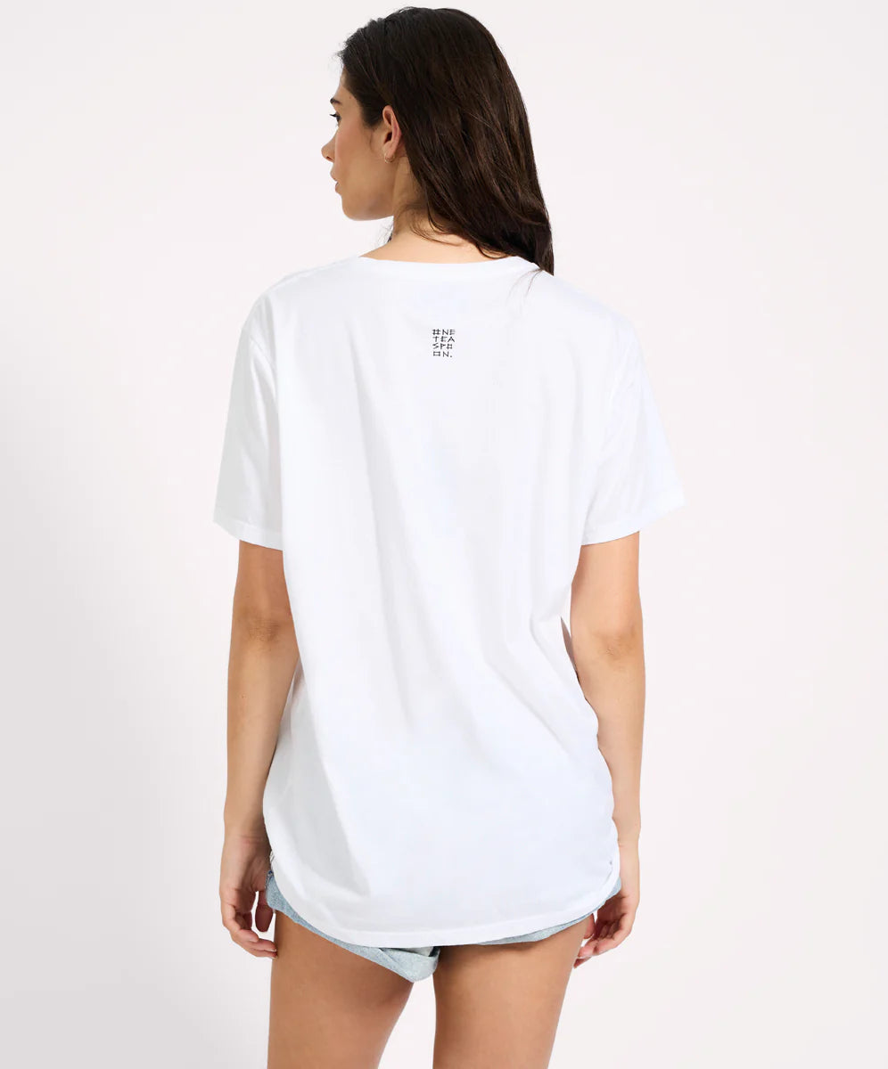 Good times boyfriend tee, white