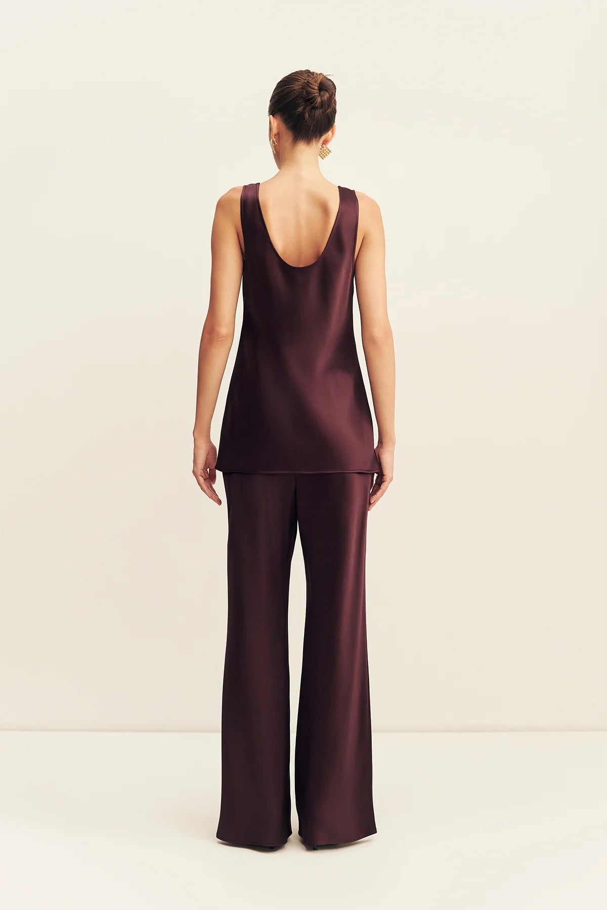 Savanna bias cut pant, plum
