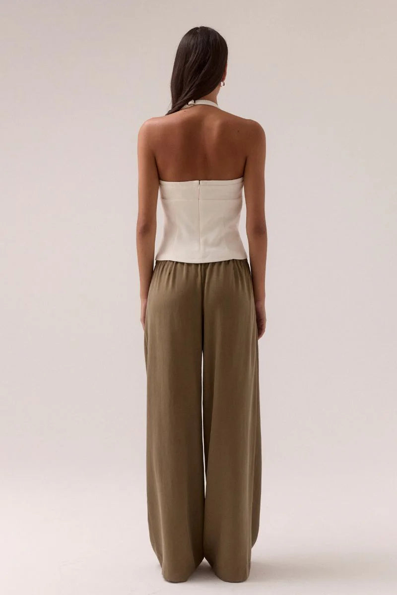 Demi top, chalk
