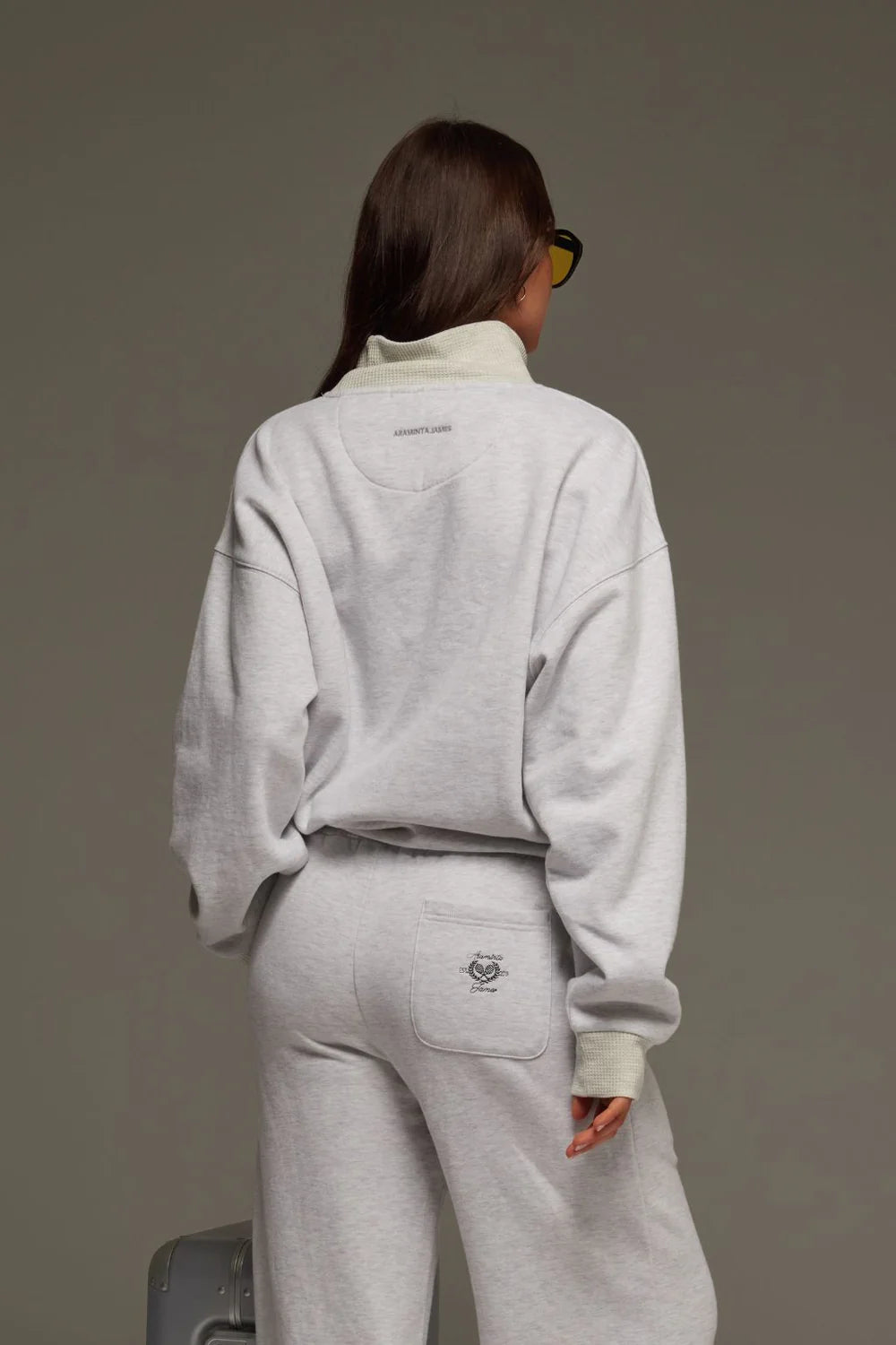Snap hem trackpant, cloud