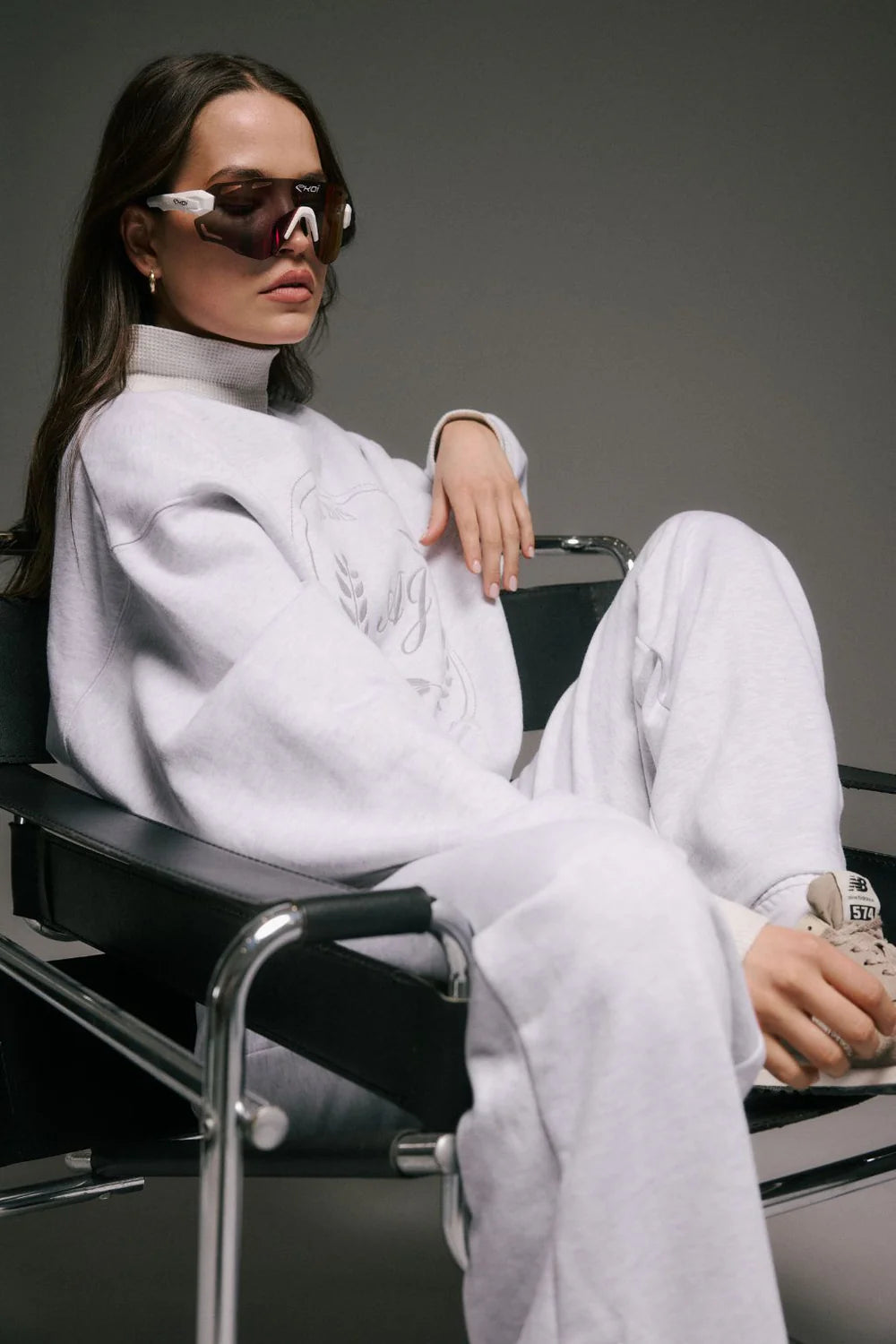 Snap hem trackpant, cloud