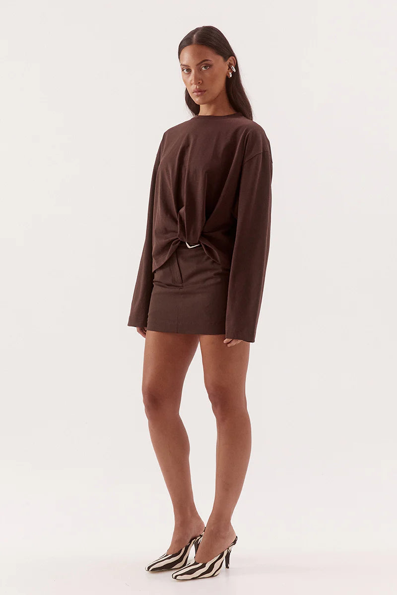 Izel longsleeve, espresso
