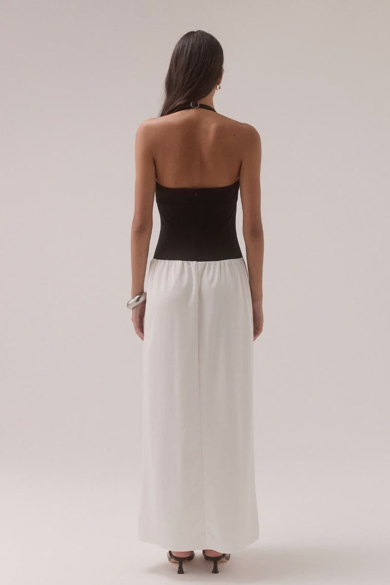 Demi dress, black/chalk