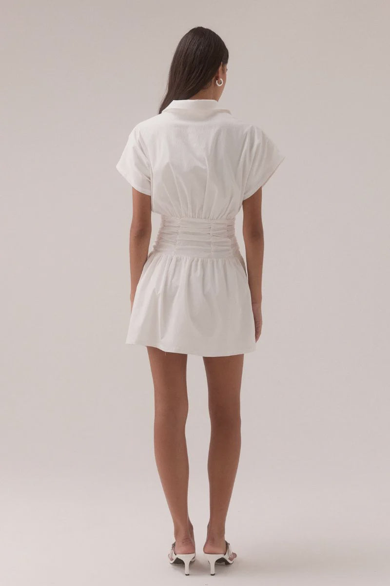 Stellar mini dress, chalk