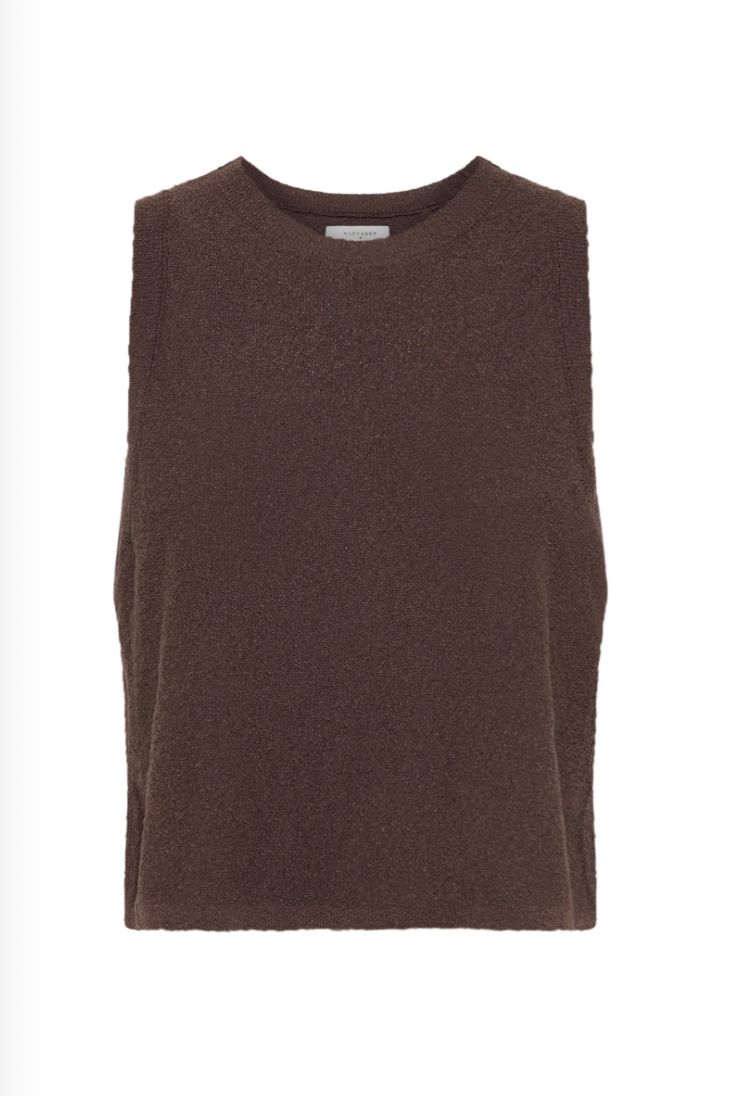 Zosia knit tank, chocolate