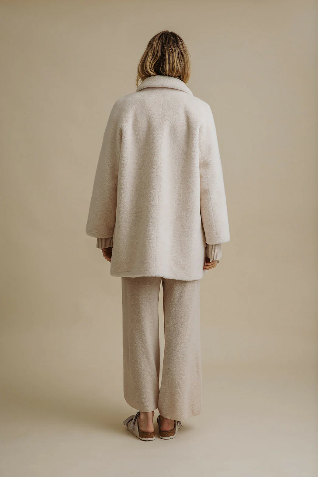 Polar Faux Fur Coat, Snow