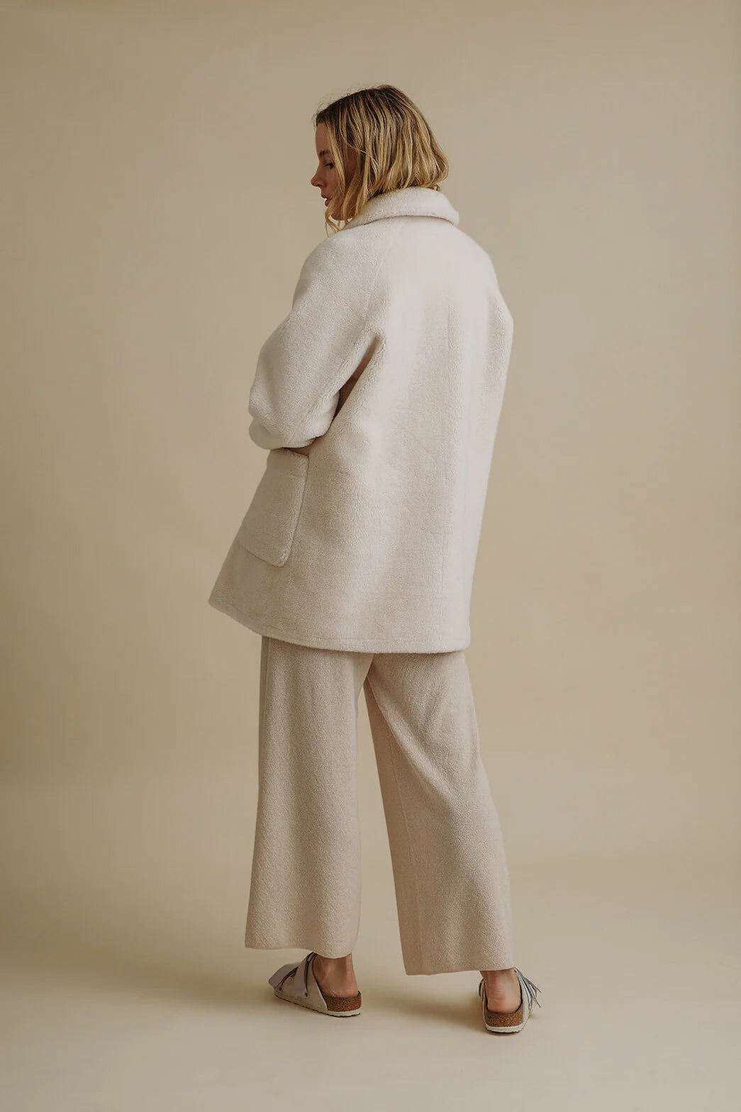 Polar Faux Fur Coat, Snow