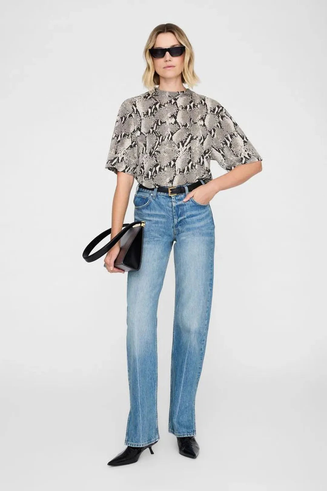 Avi tee, washed python