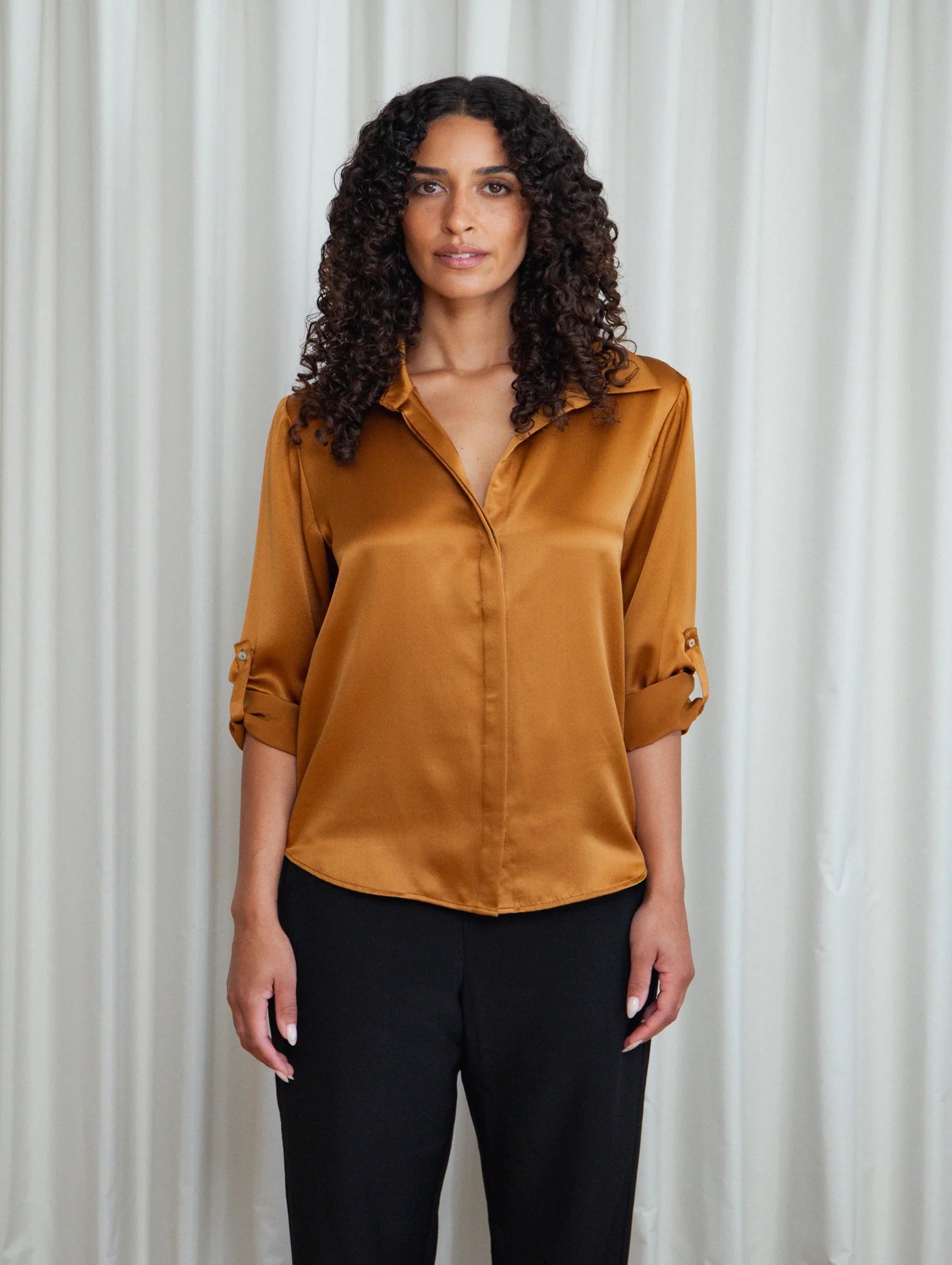 Silhouette shirt, rust