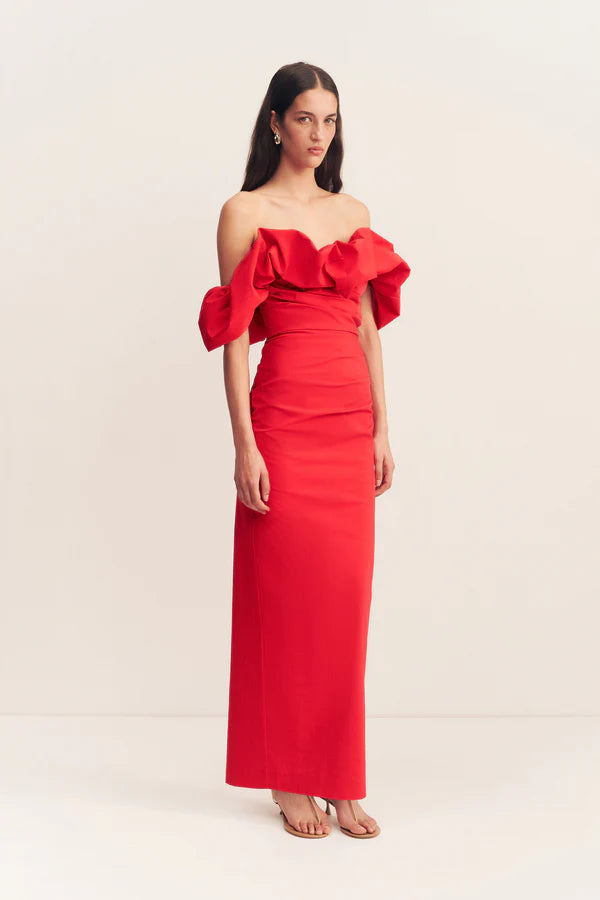 Campbell Off Shoulder Bubble Maxi Dress