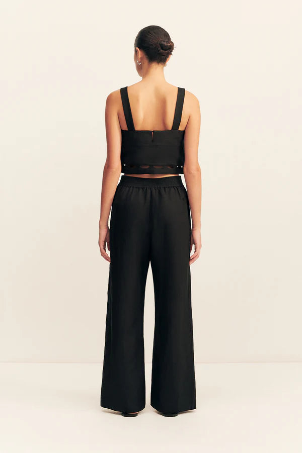 birdie scallop pant - black