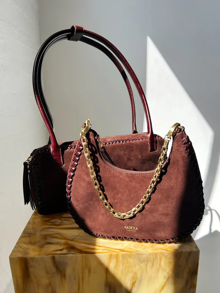 The zatka, espresso suede