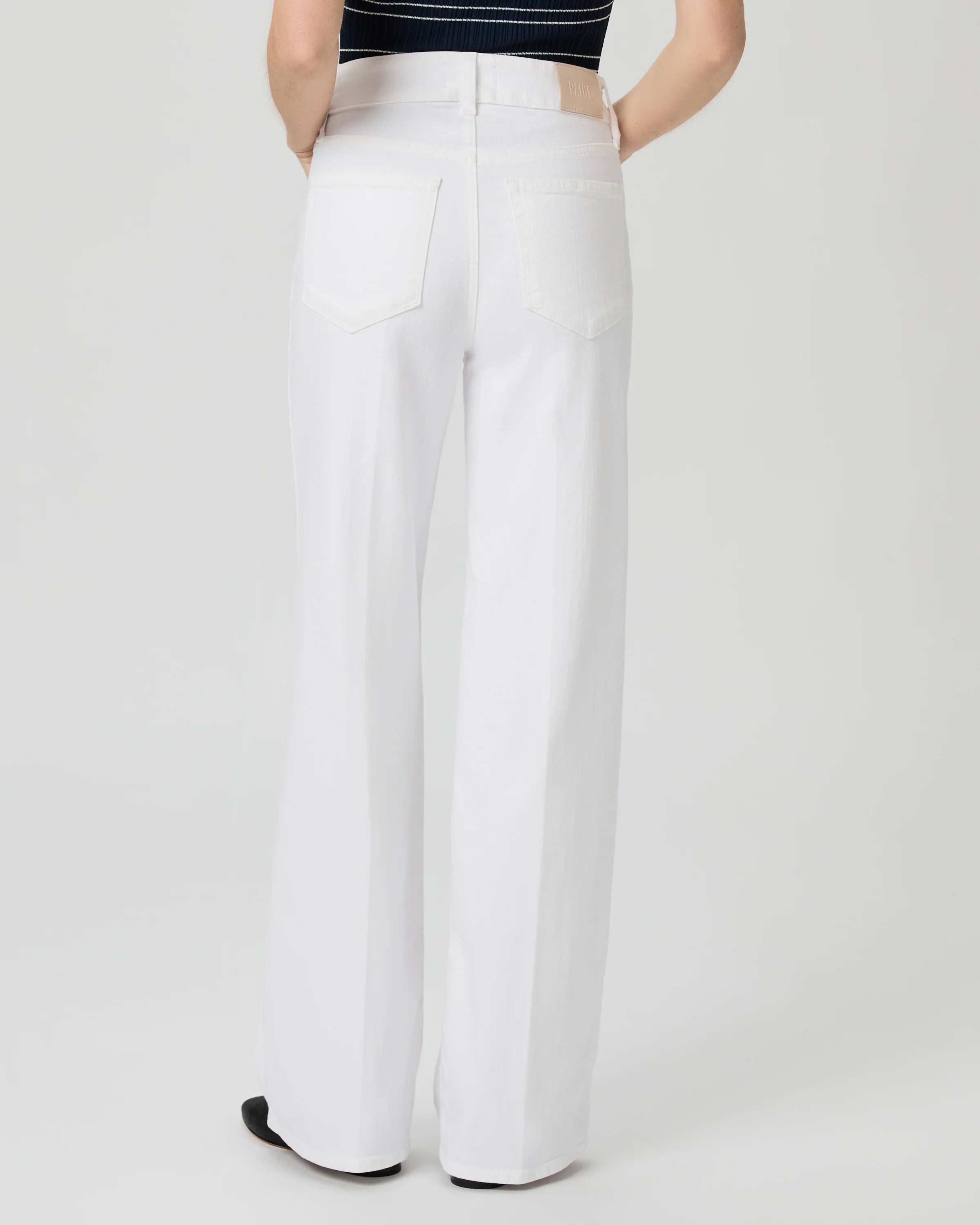 Sasha 32"Wide Leg, crisp white