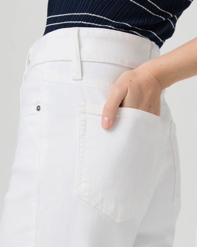 Sasha 32"Wide Leg, crisp white