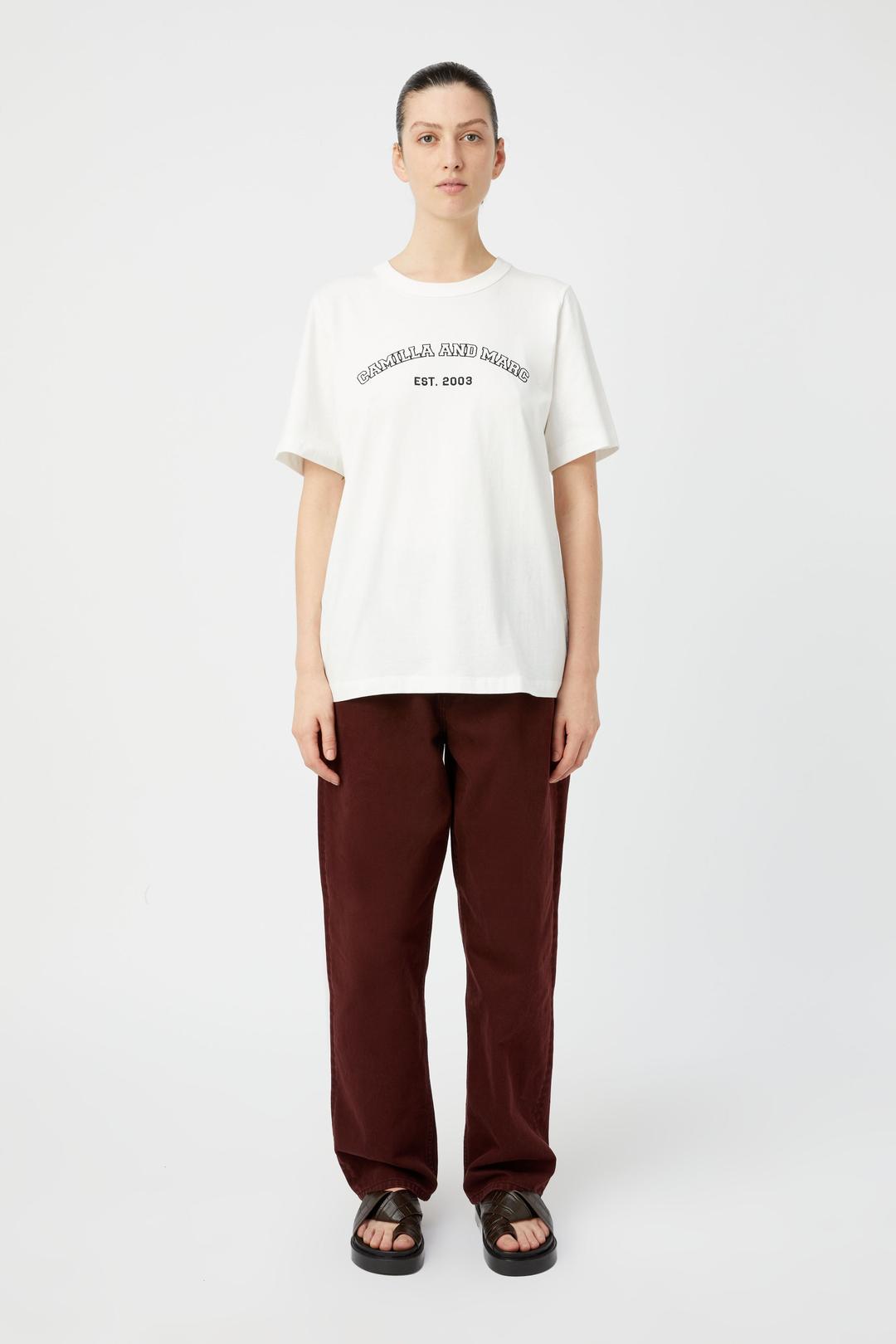 odessa graphic tee, soft white