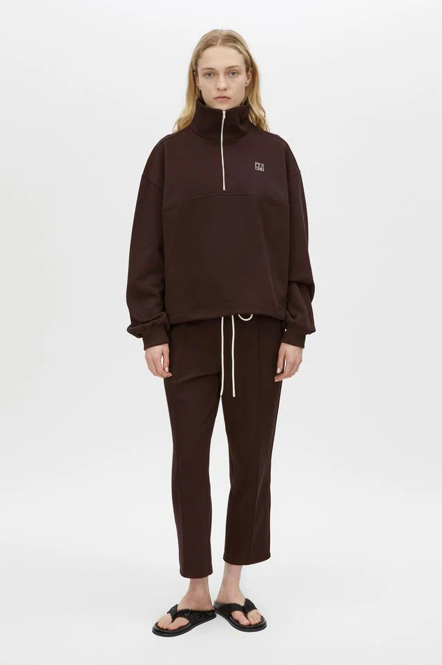 Zylus track pant, chocolate