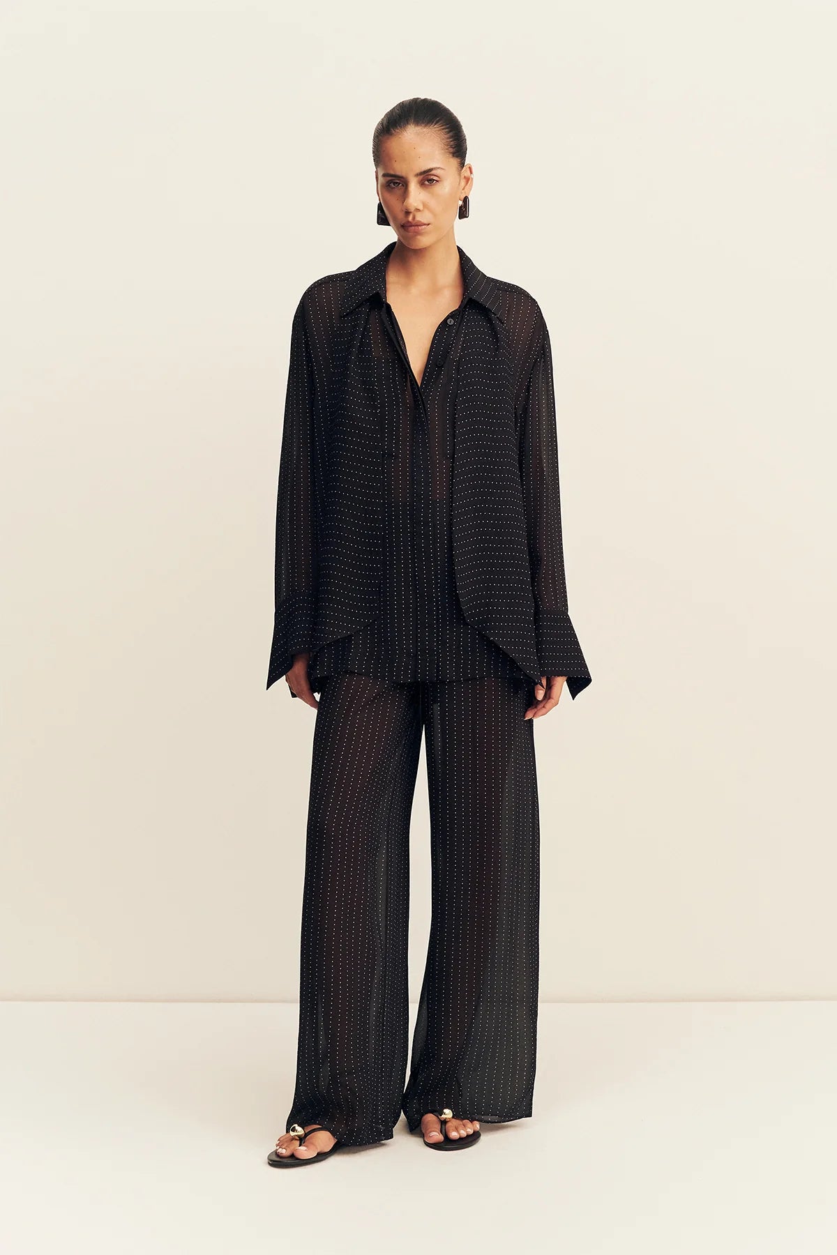 Irving polka dot sheer pant