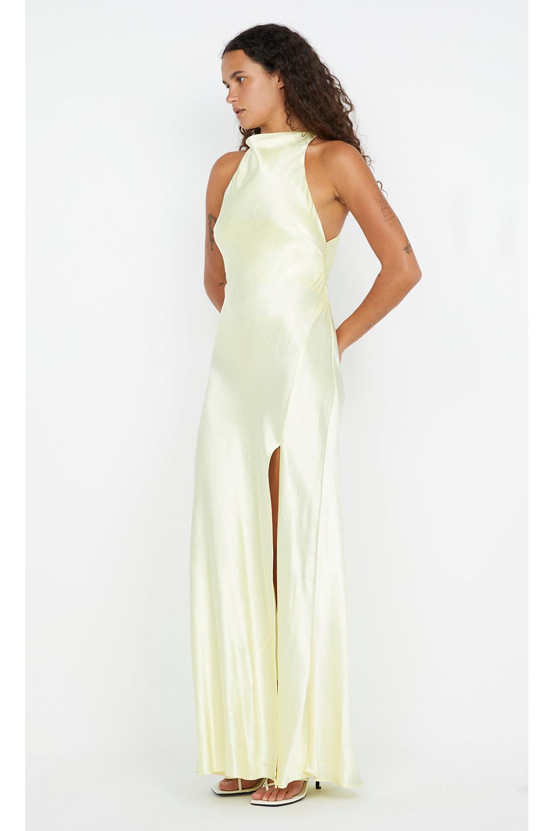 sol maxi dress, ice yellow