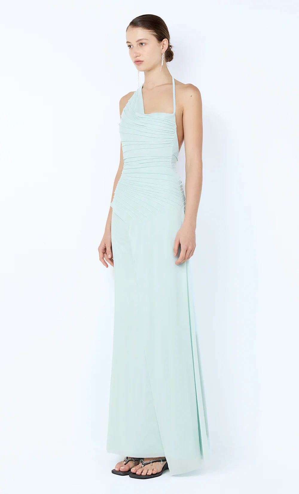Brenna pintuck maxi dress, spearmint