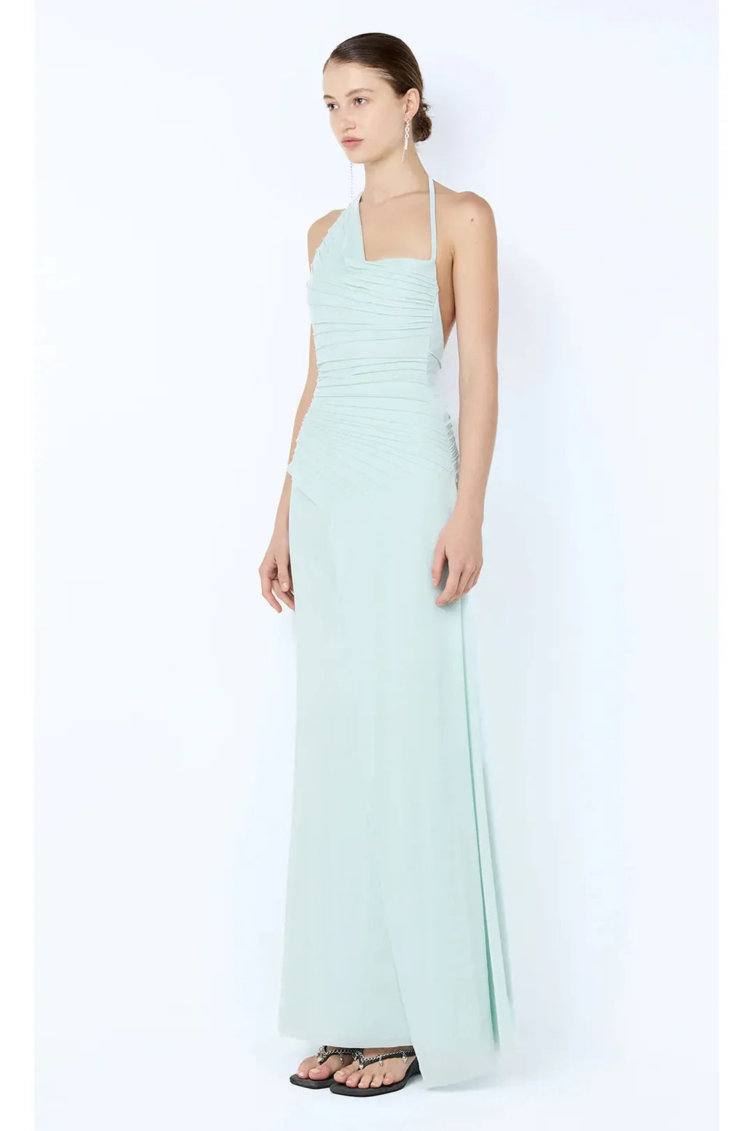 Brenna pintuck maxi dress, spearmint
