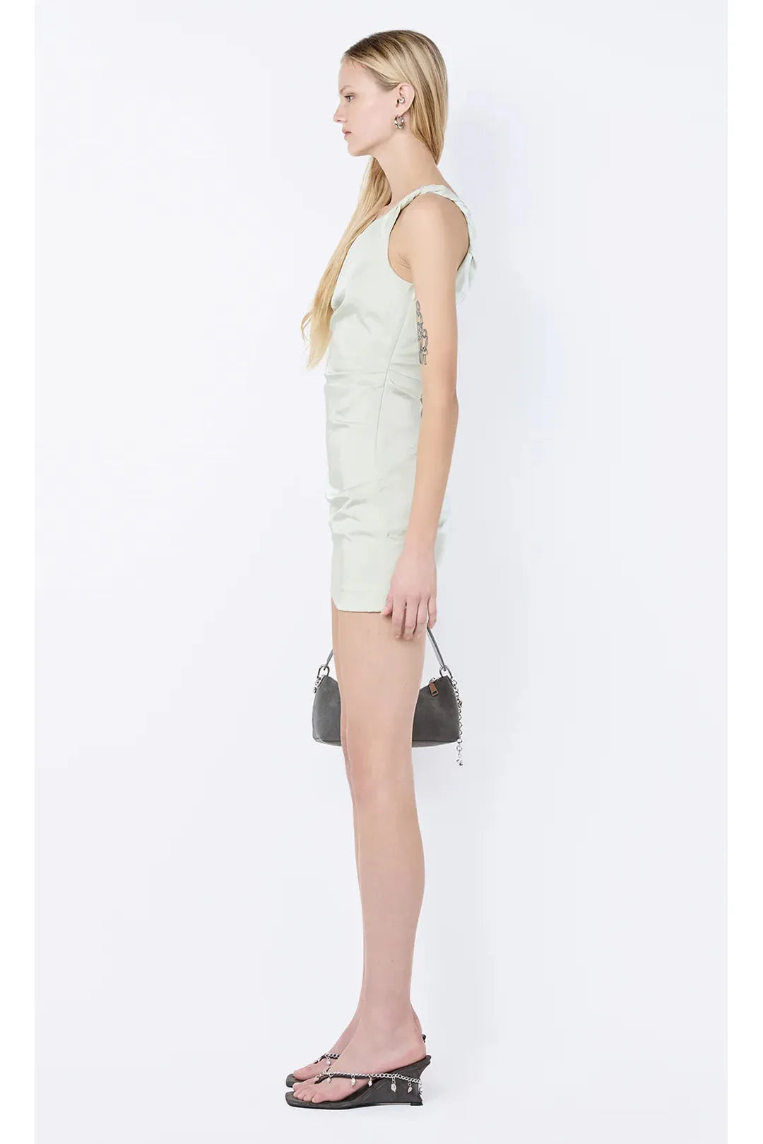 Lisette twist mini dress, mint