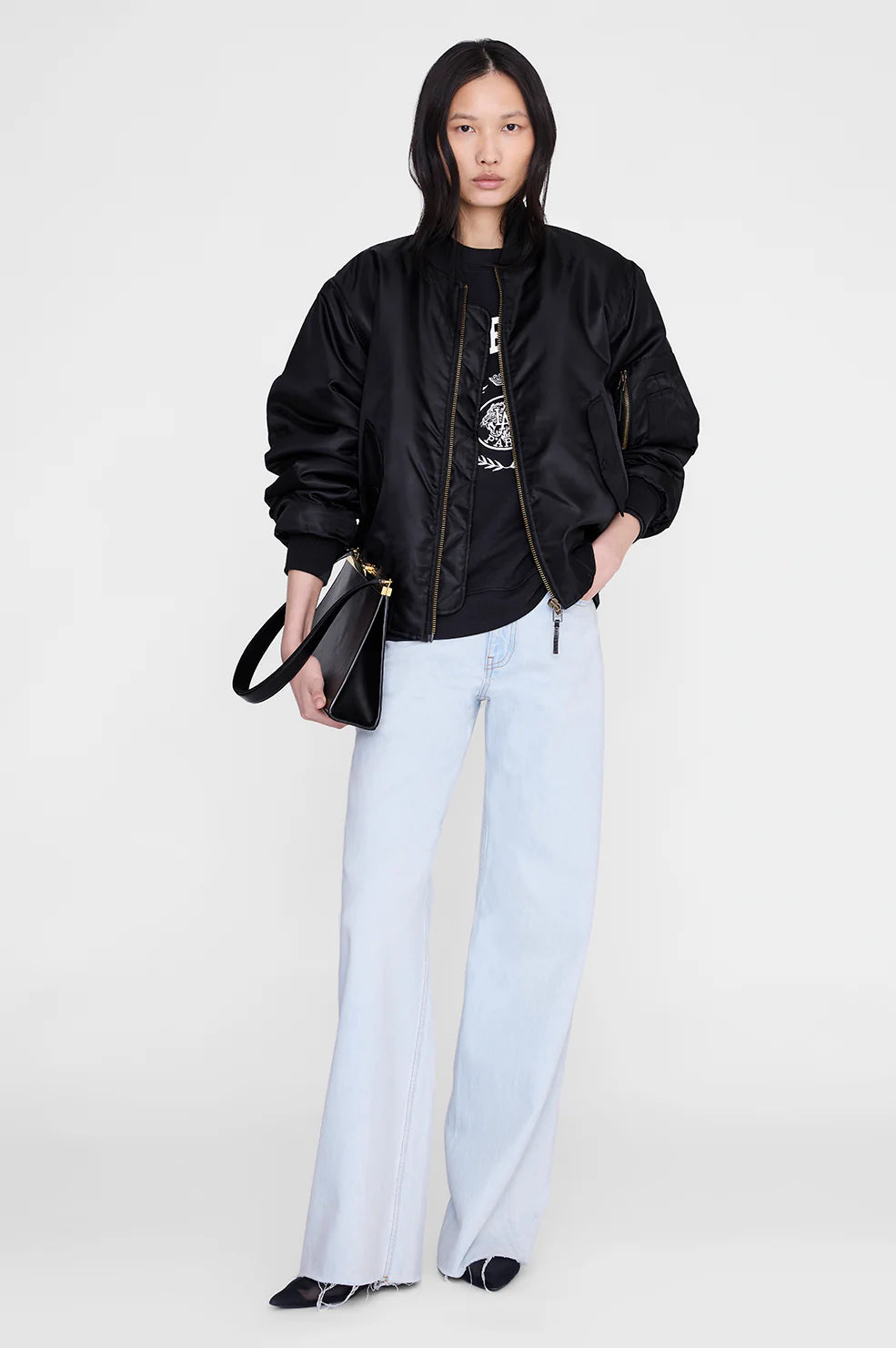 Miles sweatshirt collegiate, vintage black