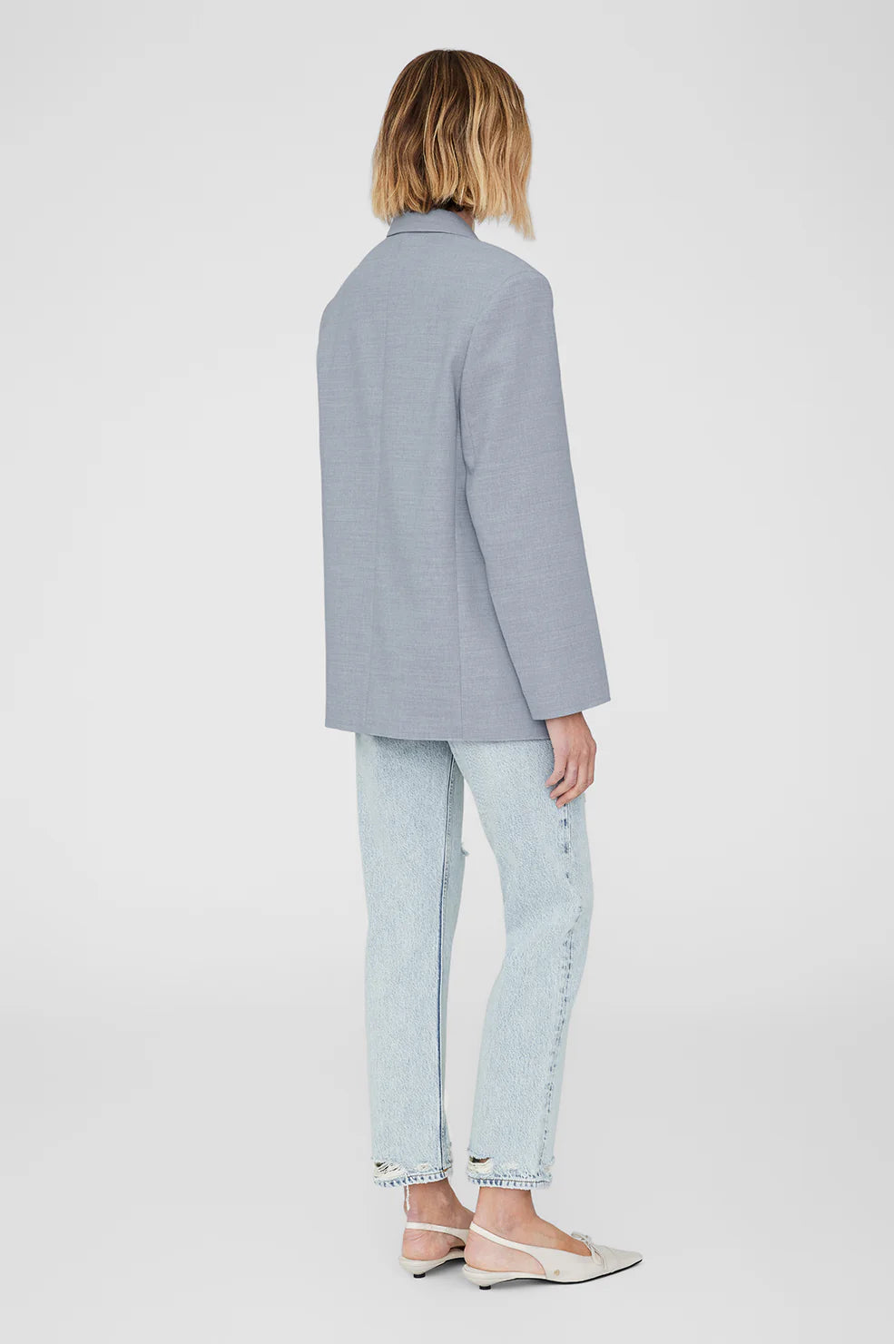 Quinn blazer, steel blue